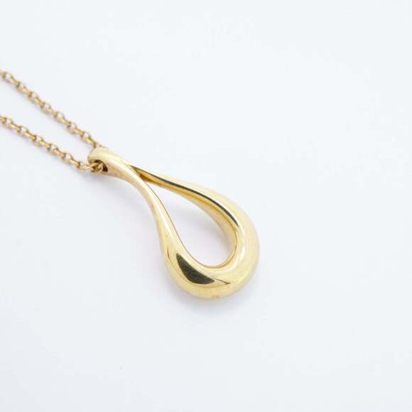 TIFFANY 18k Gold Teardrop Necklace